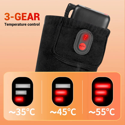Heated Socks Winter Warmth 5000Mah USB Rechargeable 65℃ Heating Socks Outdoor Sports Heated Boots Snowmobile Skiing Socks